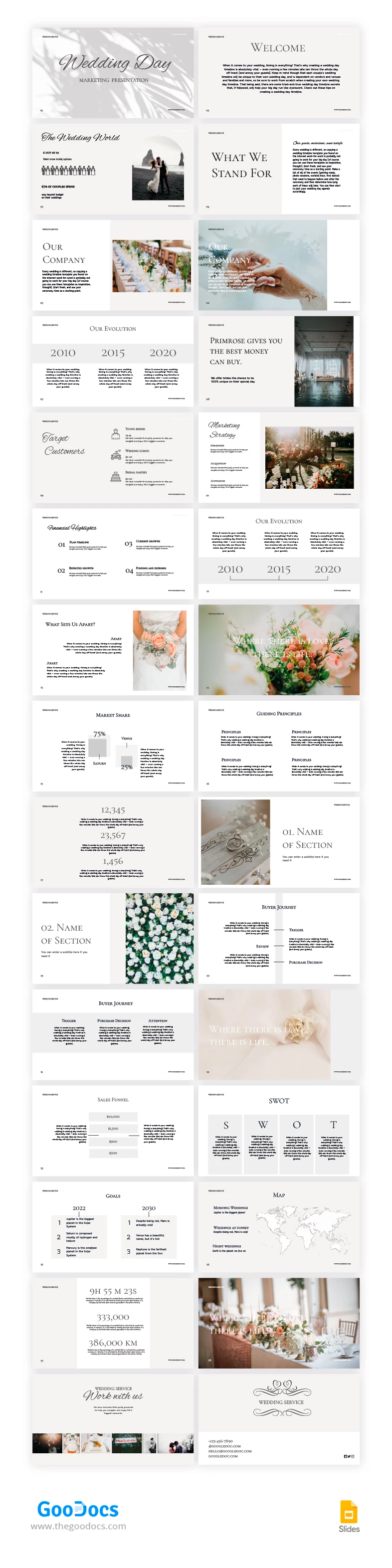 Aesthetic Wedding Day - free Google Docs Template - 10066986