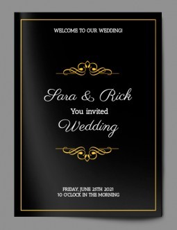Free Wedding Invitation Postcard Template in Google Docs and Microsoft ...
