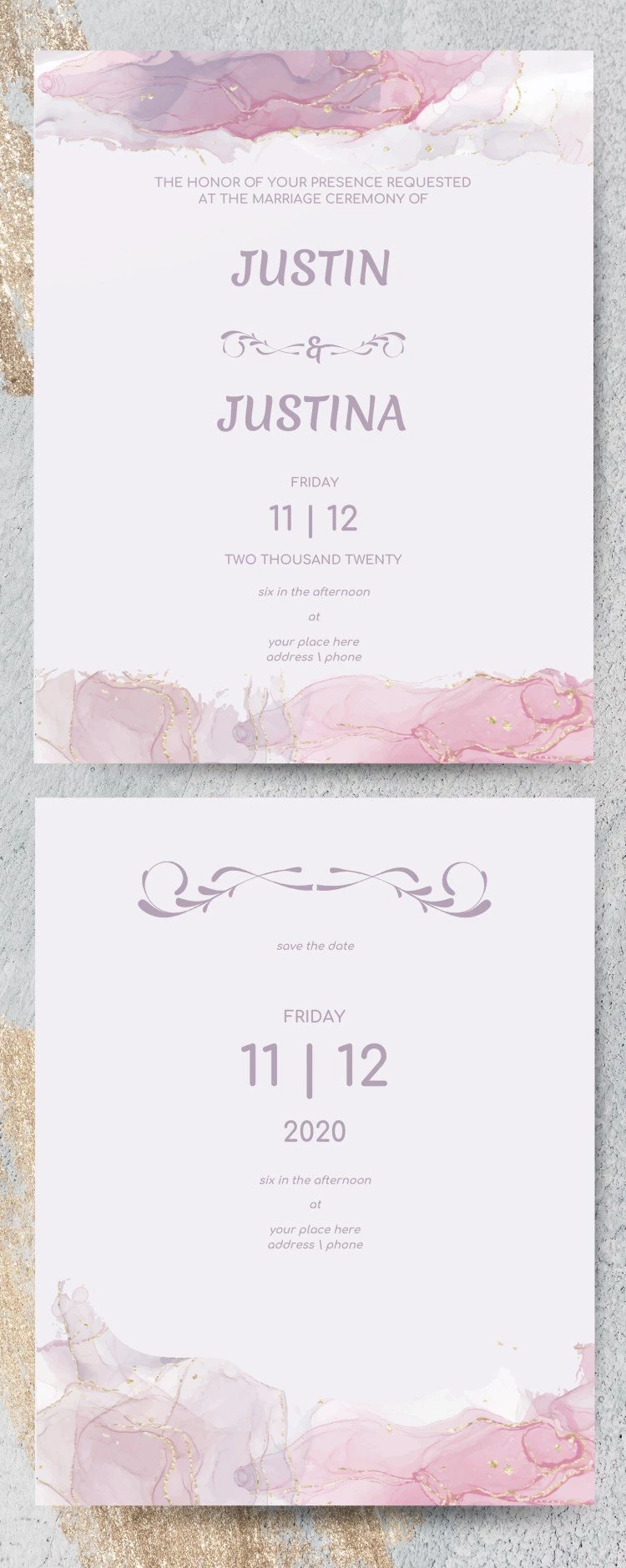 Perfect Wedding Invitation - free Google Docs Template - 10061589