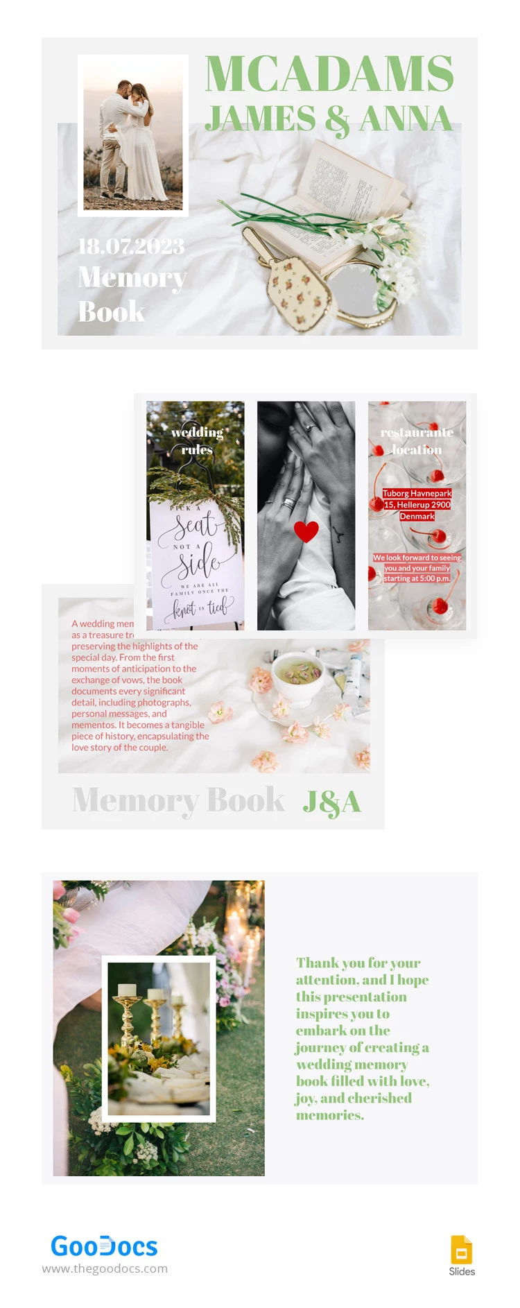 Libro de recuerdos de bodas - free Google Docs Template - 10066380