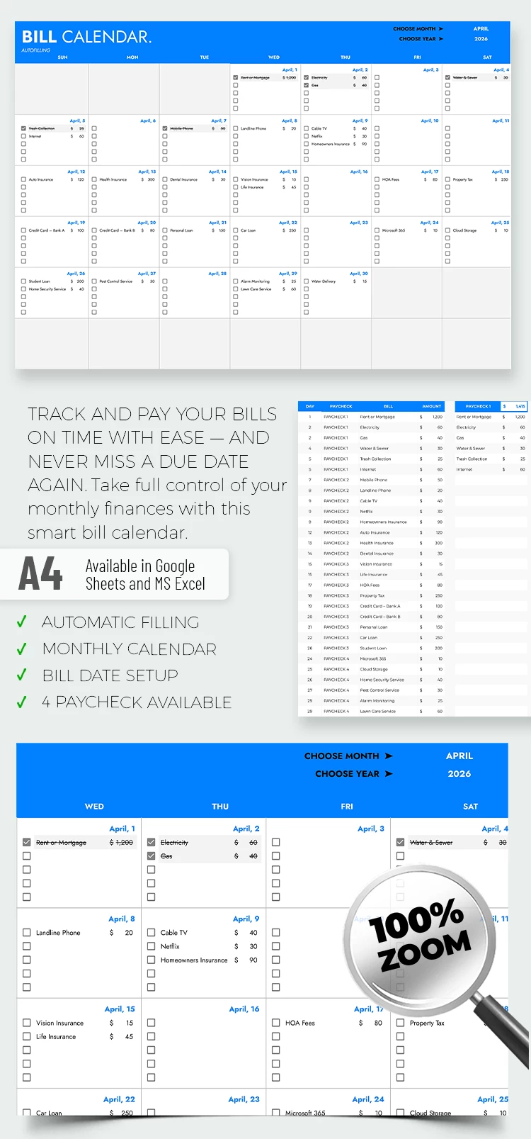 Weekly Bill Tracker Template - free Google Docs Template - 10071273 Weekly Bill Tracker Template - free Google Docs Template - 10071273