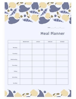 Meal Planner Templates in Google Docs (Free)