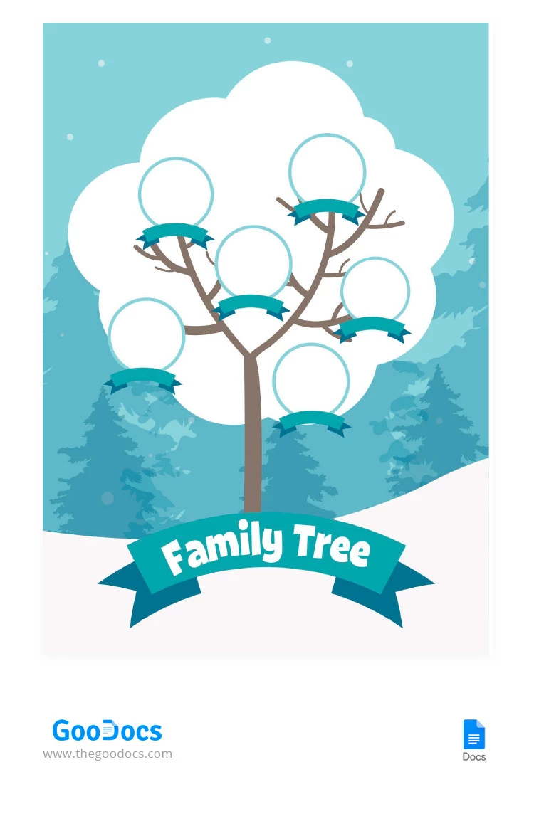 Winter Family Tree - free Google Docs Template - 10065562