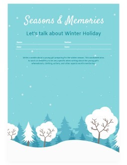 Free Winter Holiday Worksheet Template In Google Docs