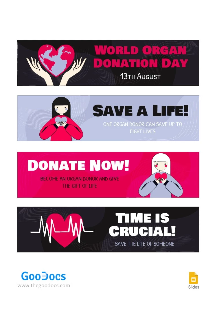 World Organ Donation Day Header - free Google Docs Template - 10064273