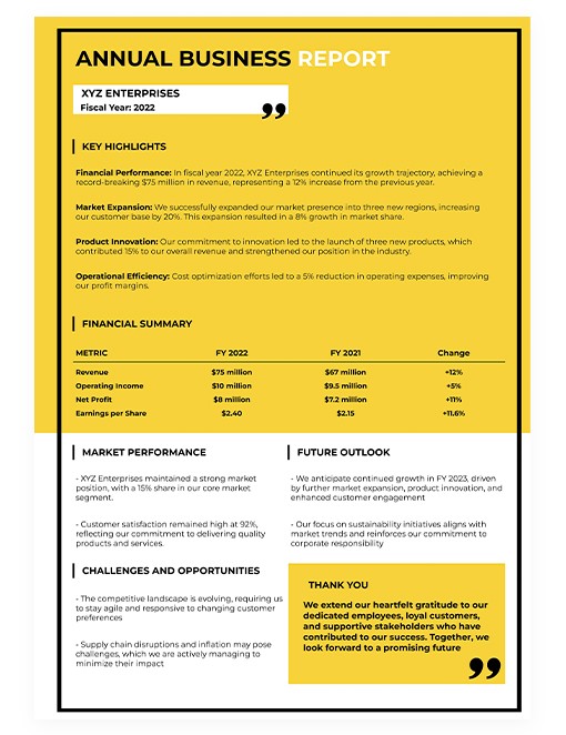 Business Reports Format How To Format A Simple Business Report