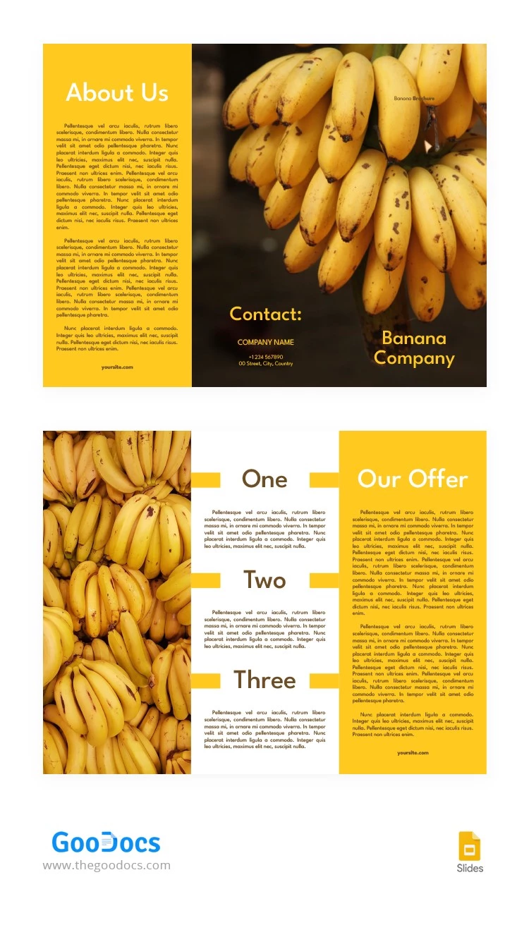 Brochure moderna a tre ante - free Google Docs Template - 10065785