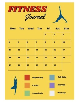 Grey and Orange Workout Journal Template In Google Docs