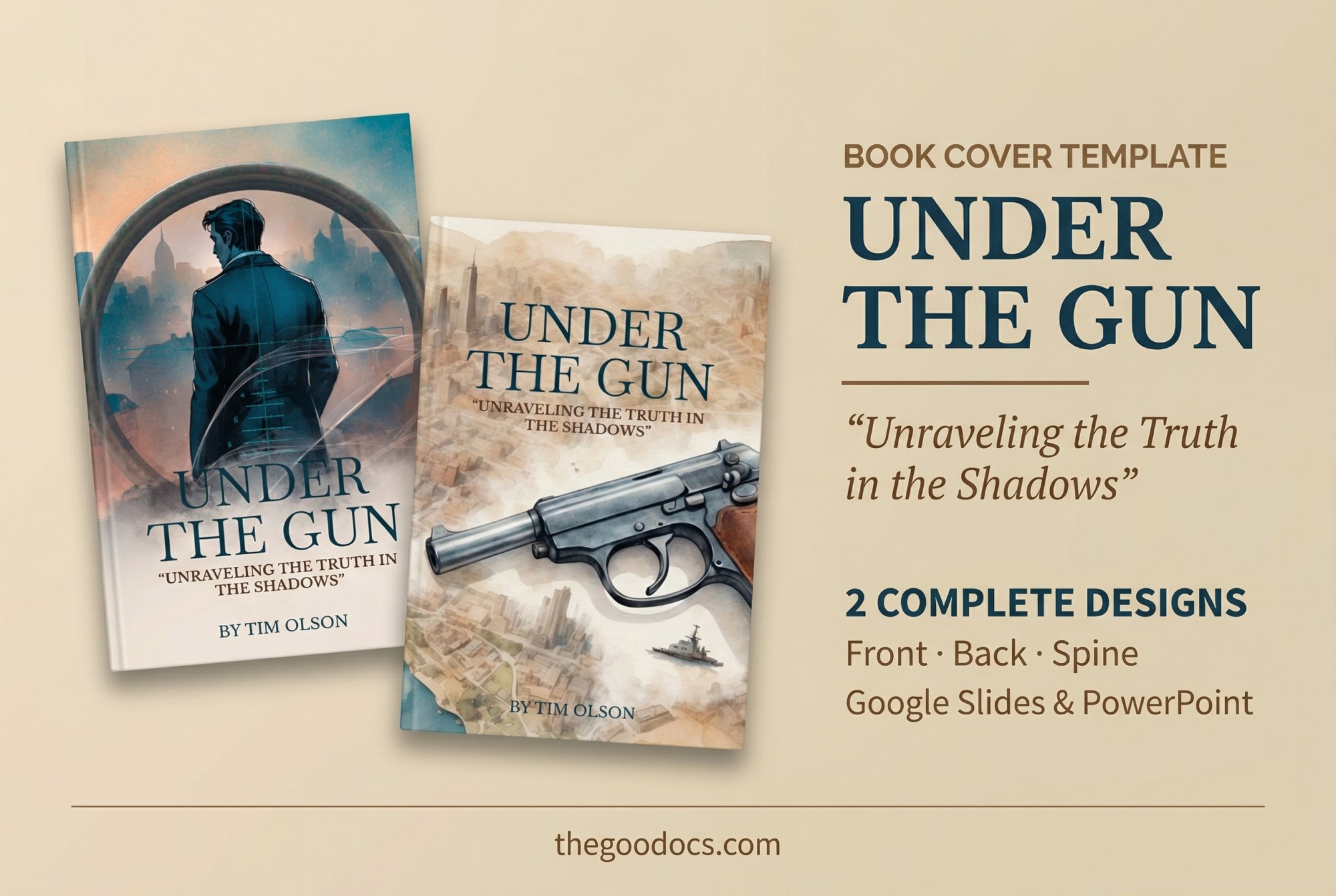 Pré-visualização de Capa de Livro Elegante para Google Slides and Microsoft PowerPoint - Ver 1