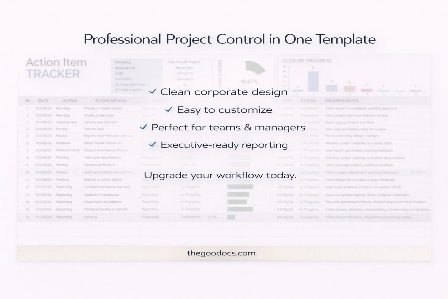 Aperçu de Suiveur des tâches d'action pour Google Sheets and Microsoft Excel - Voir 5