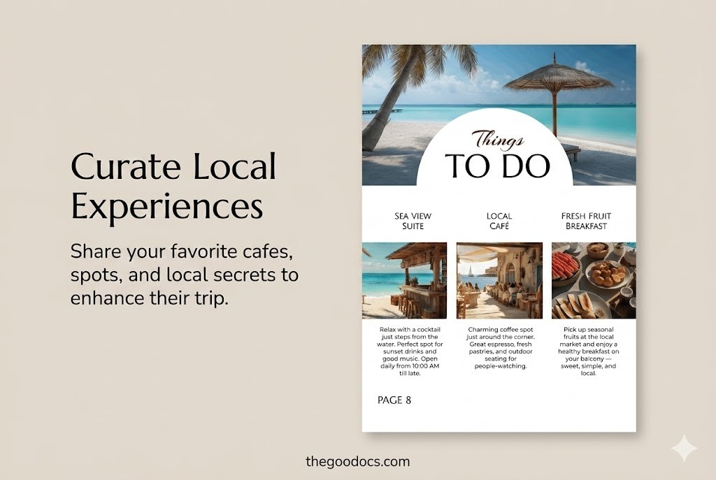 Vista previa de Plantilla de Guía de Bienvenida de Airbnb Estética para Google Docs and Microsoft Word - Ver 4