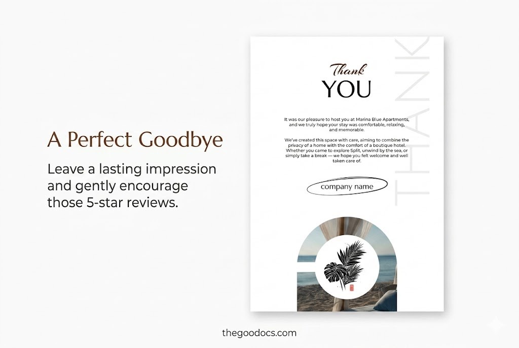 Vista previa de Plantilla de Guía de Bienvenida de Airbnb Estética para Google Docs and Microsoft Word - Ver 8