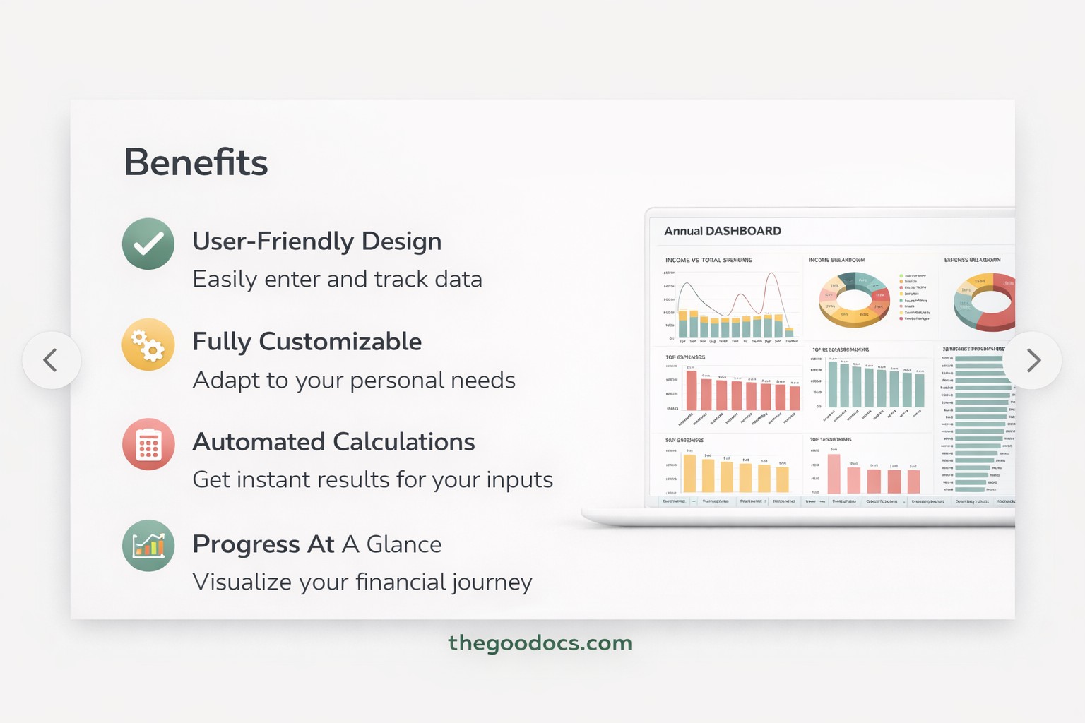 All-in-One Monthly Budget Template With Debt Tracker and Calendar - Free Google Docs Template - 10070000 - Slide 4