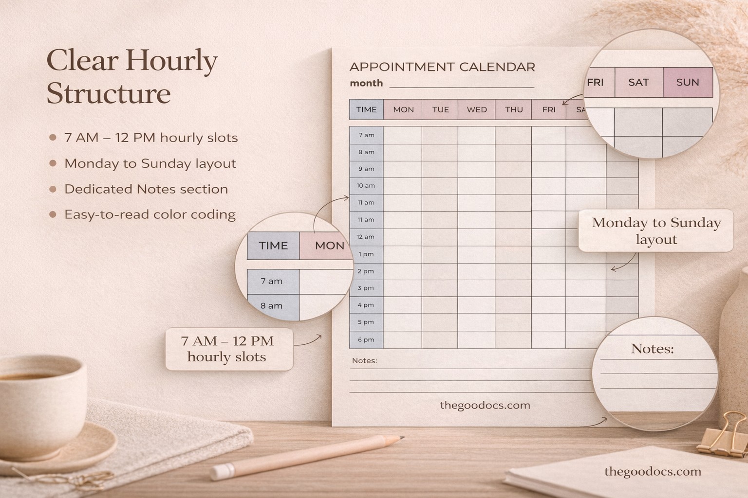 Appointment Scheduling Calendar - Free Google Docs Template - 10069002 - Slide 2