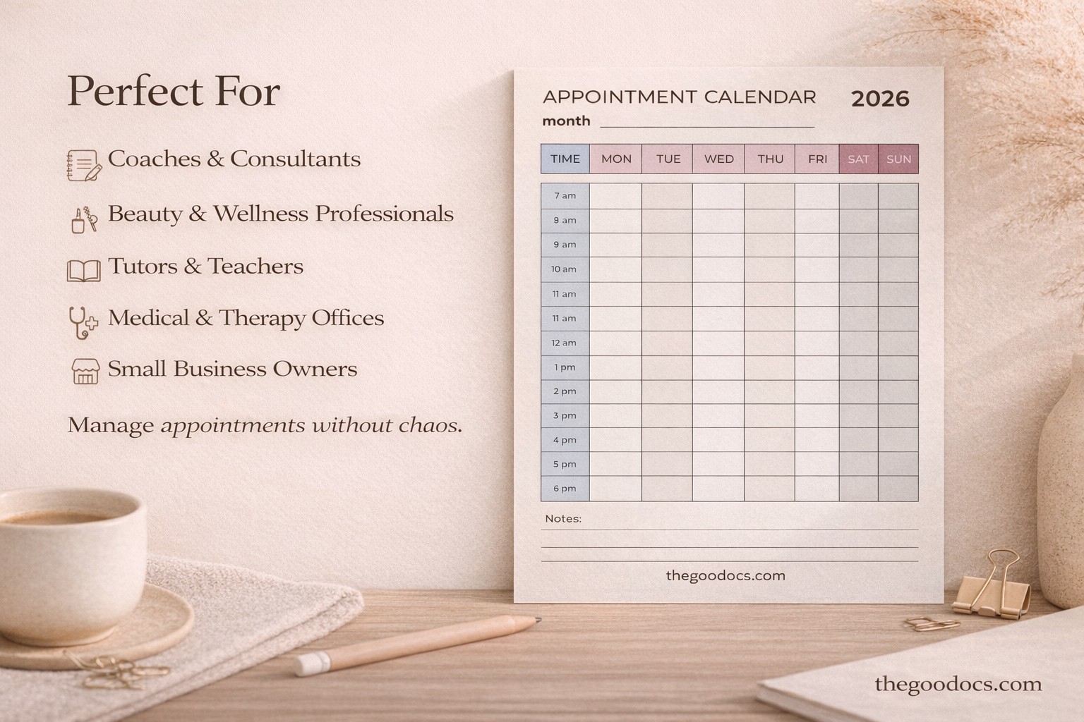 Appointment Scheduling Calendar - Free Google Docs Template - 10069002 - Slide 3