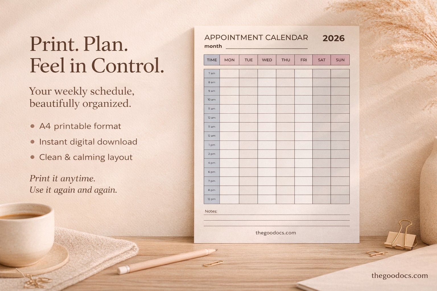 Appointment Scheduling Calendar - Free Google Docs Template - 10069002 - Slide 5