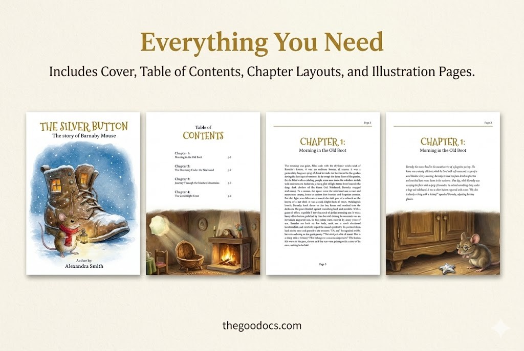 Pré-visualização de Modelo Clássico de Livro Infantil para Google Slides and Microsoft PowerPoint - Ver 2