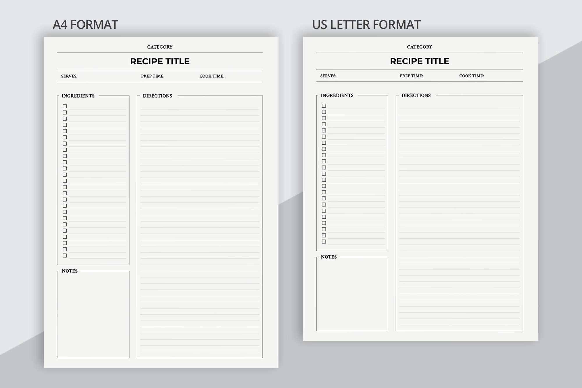 Clean Recipe Card - Free Google Docs Template - 10069775 - Slide 3