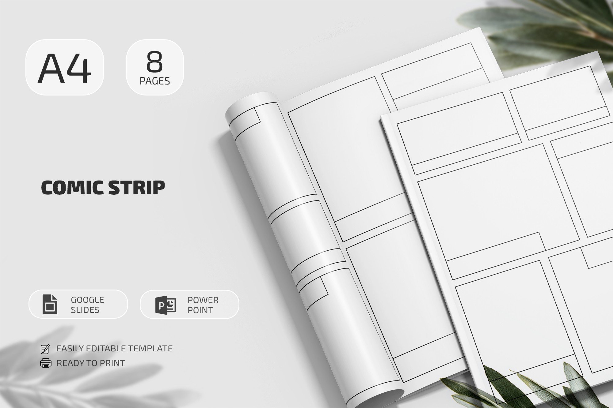 Comic Strip Template - Free Google Docs Template - 10071588 - Slide 1