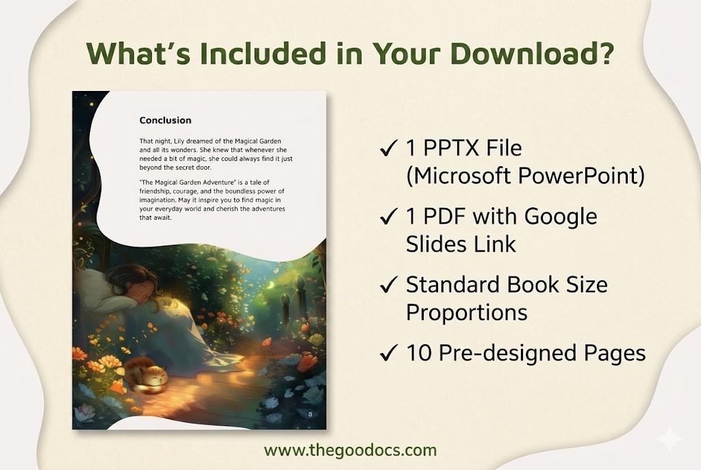 Vista previa de Libro Creativo para Niños para Google Slides and Microsoft PowerPoint - Ver 9