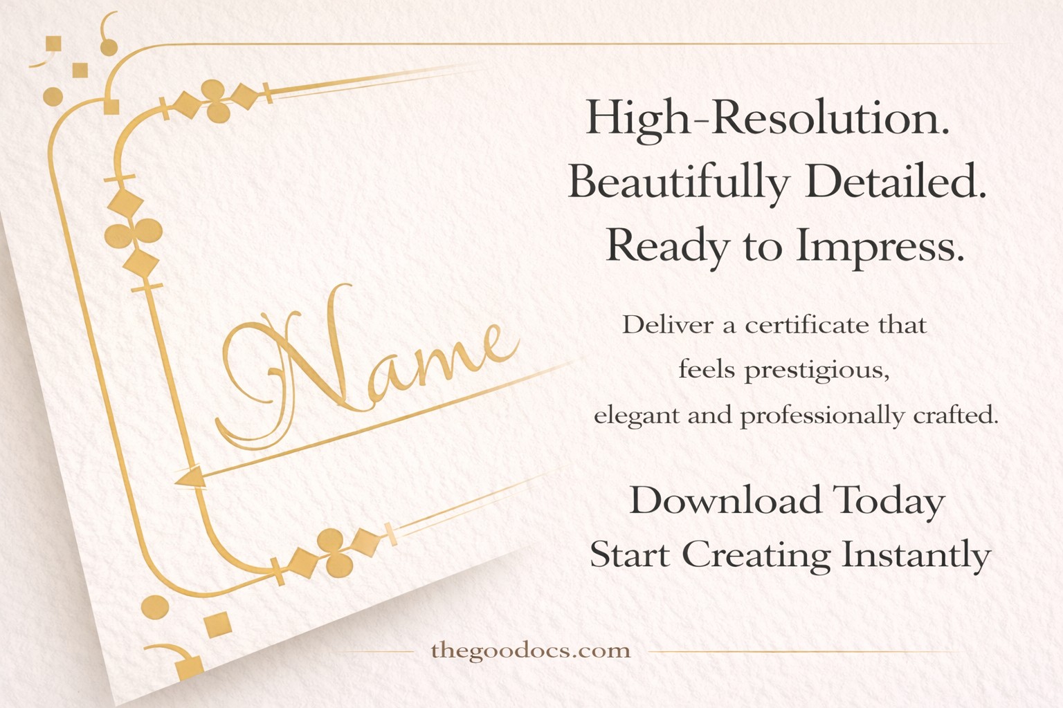 Elegante certificado de felicitación - Gratis Google Doc Plantilla - 10065244 - Deslizar 5