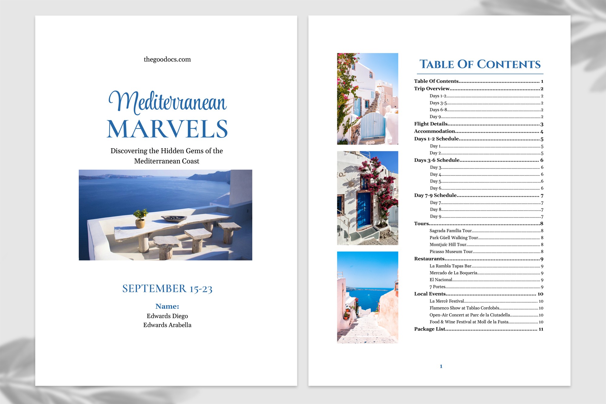 Trip Itinerary - Free Google Docs Template - 10069334 - Slide 3