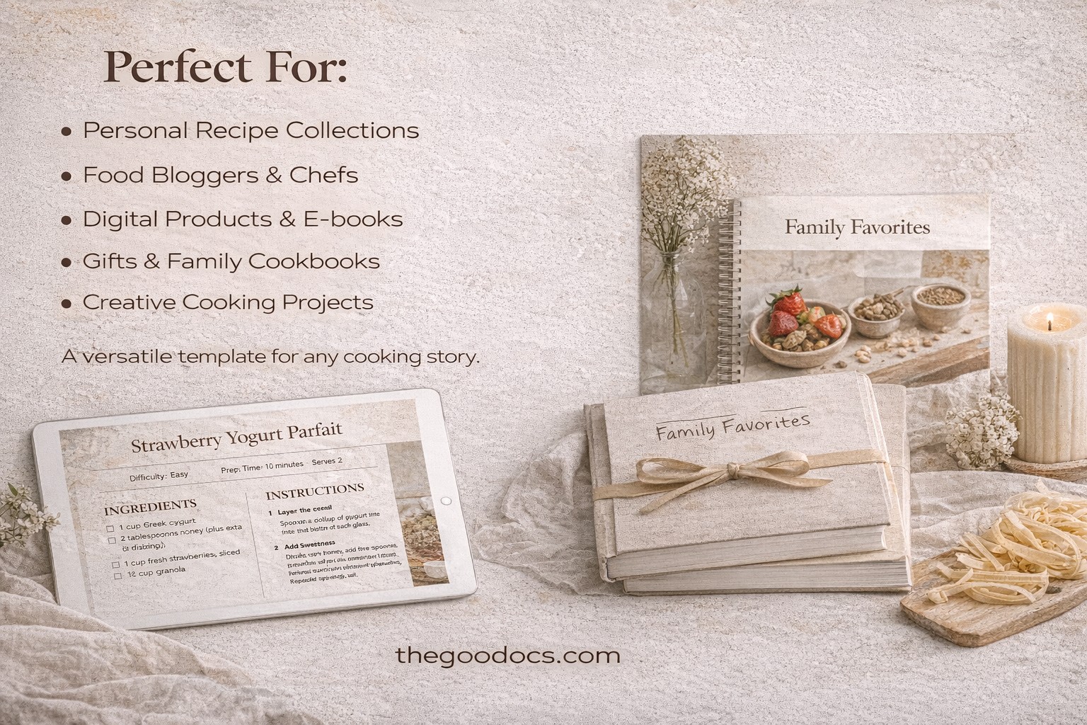 Aesthetisches Rezeptbuch-Vorlage 20 Seiten - Kostenlos Google Docs Vorlage - 10071596 - Gleiten 5