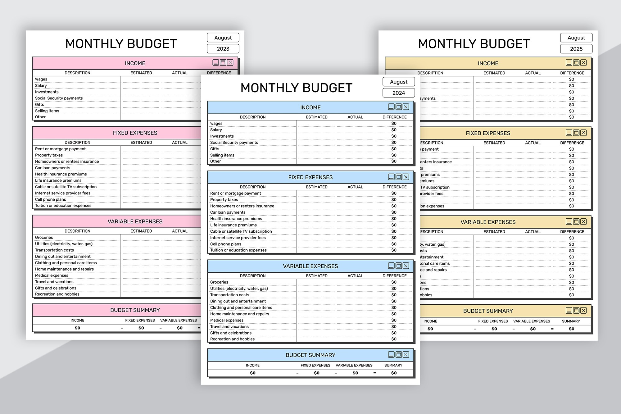 Modern Pink Monthly Budget - Free Google Docs Template - 10066396 - Slide 3