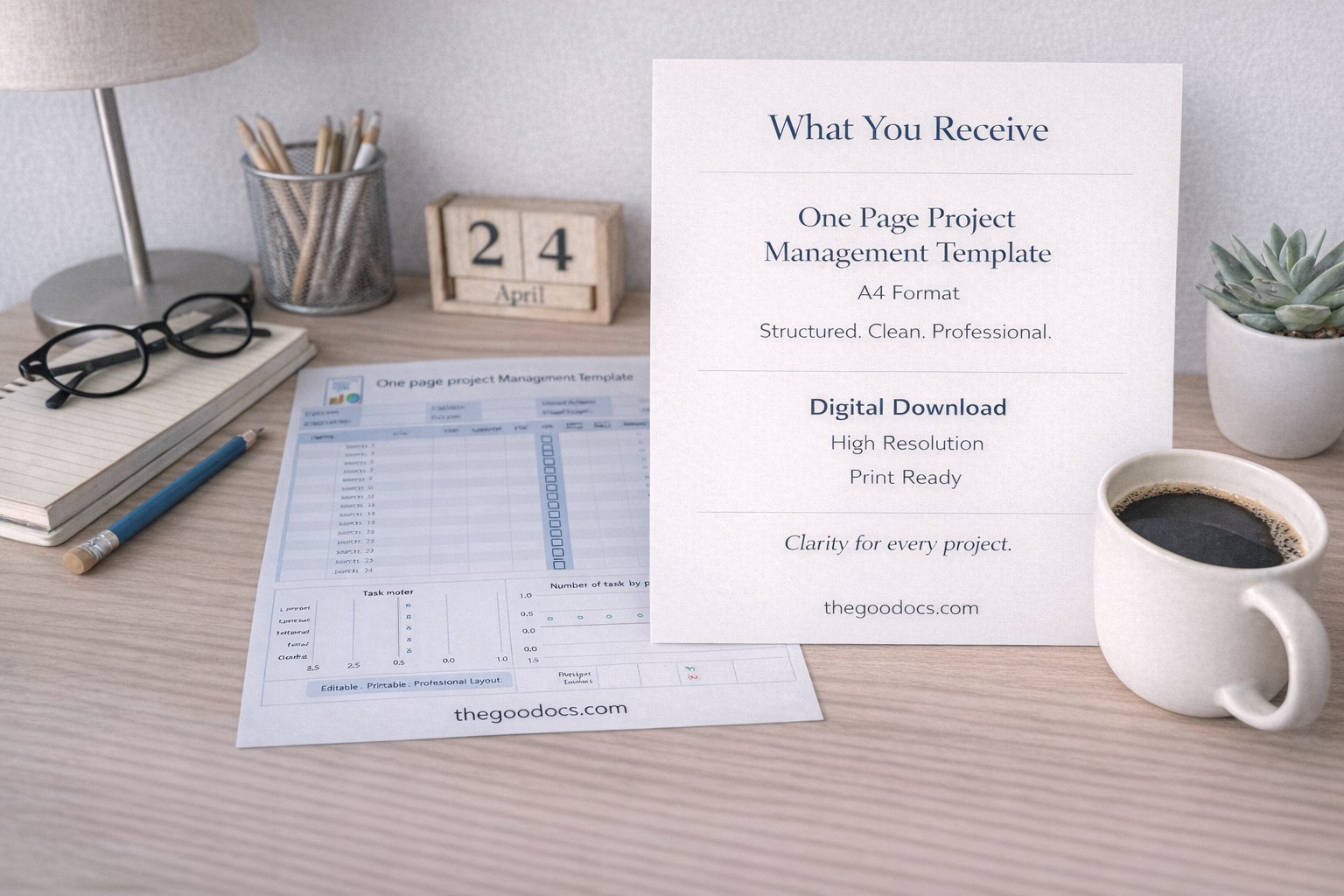 One Page Project Management - Free Google Docs Template - 10063237 - Slide 5