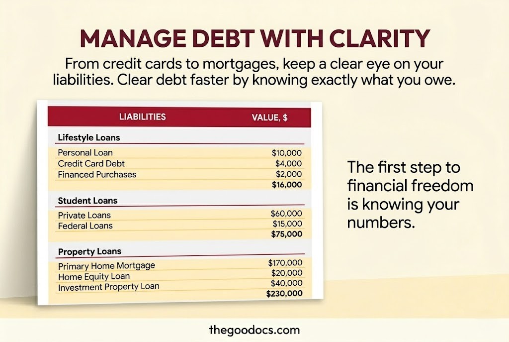 Preview of Personal Finance Sheet for Google Sheets and Microsoft Excel - View 3