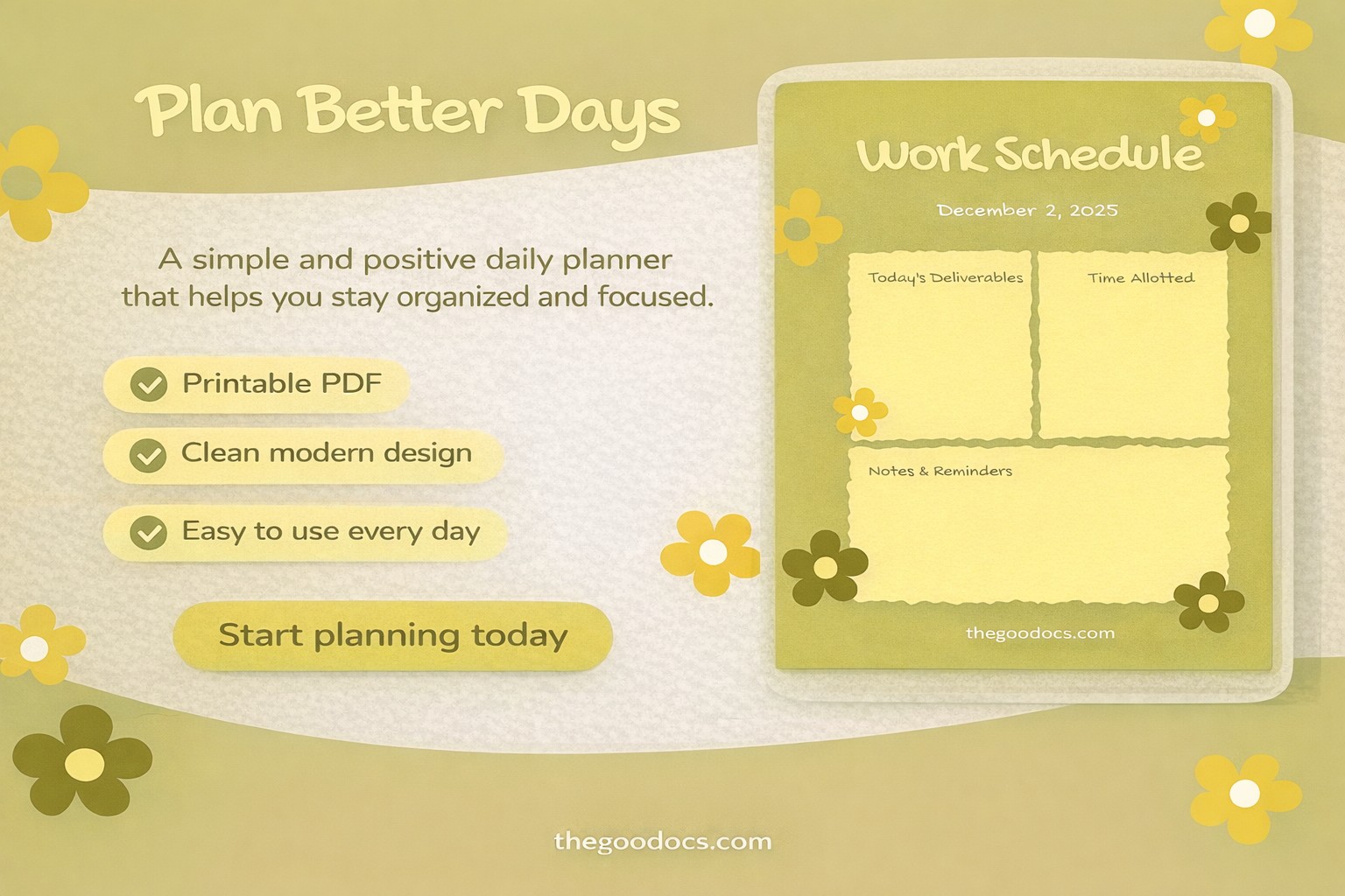 Preview of Positive Work Schedule for Google Slides and Microsoft PowerPoint - View 5