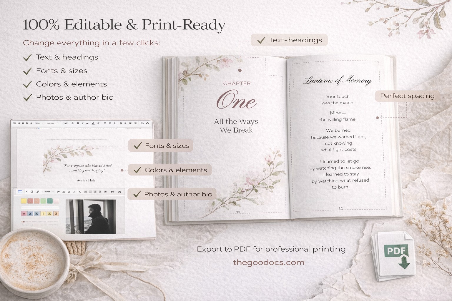 Modelo de Livro de Poesia Profissional - Gratuito Documentos Google Modelo - 10072257 - Deslizar 5