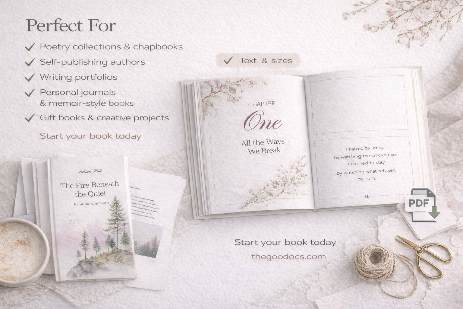 Modelo de Livro de Poesia Profissional - Gratuito Documentos Google Modelo - 10072257 - Deslizar 6