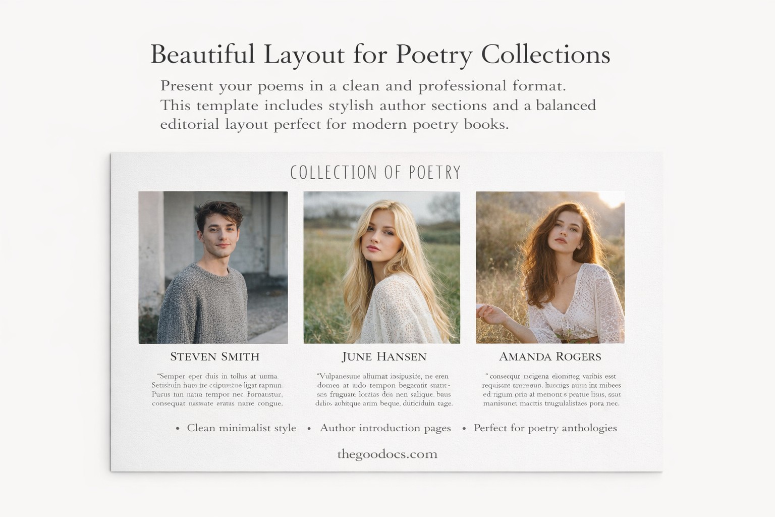 Vista previa de Libro de poesía simple. para Google Slides and Microsoft PowerPoint - Ver 2