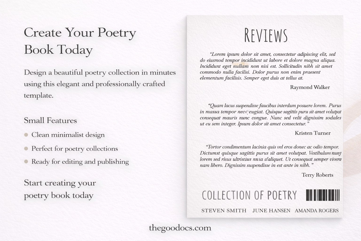 Vista previa de Libro de poesía simple. para Google Slides and Microsoft PowerPoint - Ver 8