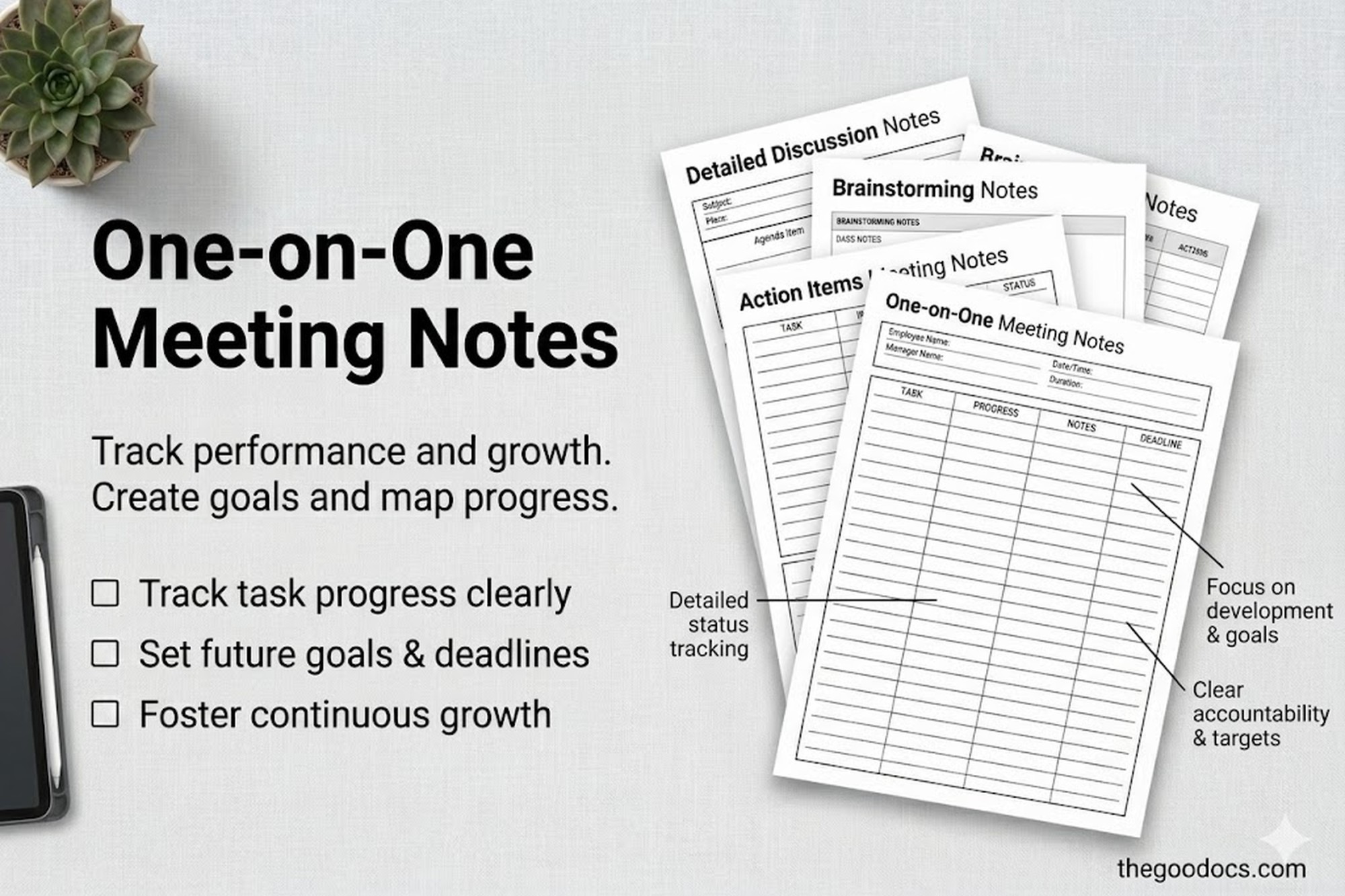 Preview of Structured Meeting Note for Google Docs and Microsoft Word - View 8