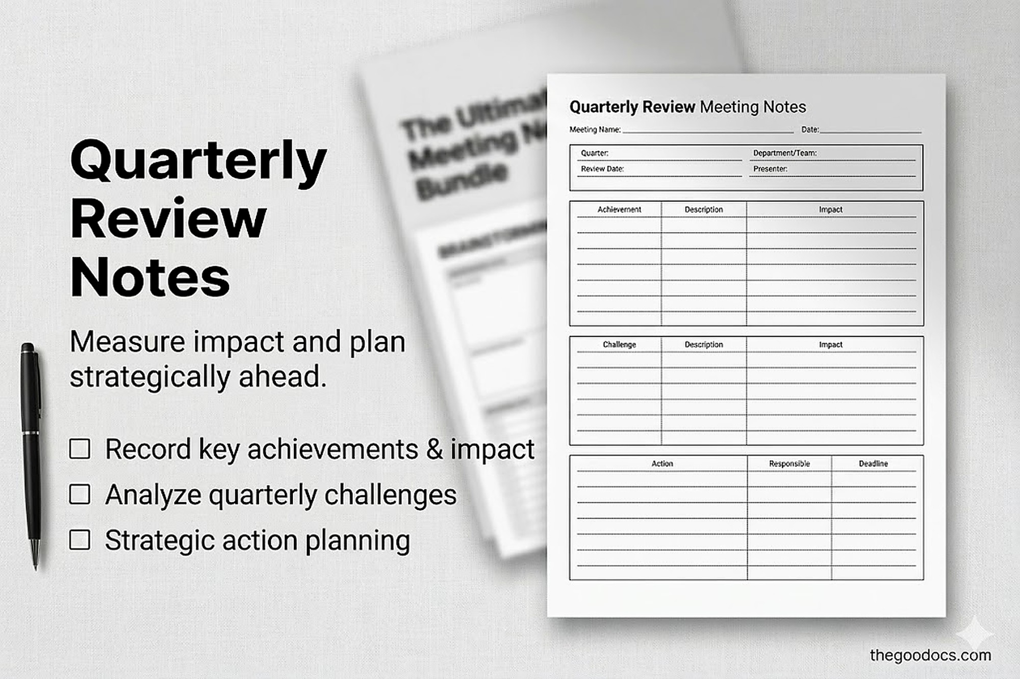 Preview of Structured Meeting Note for Google Docs and Microsoft Word - View 10