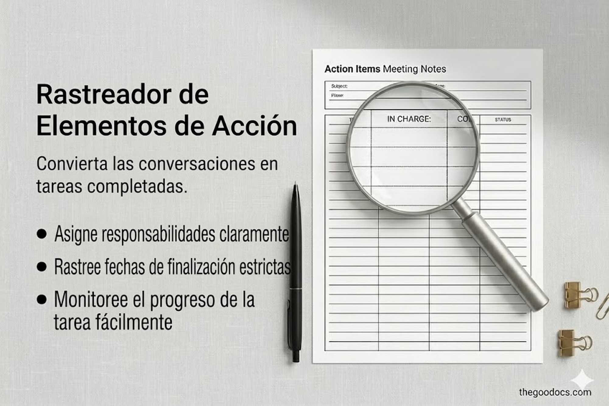 Vista previa de Nota de reunión estructurada para Google Docs and Microsoft Word - Ver 4