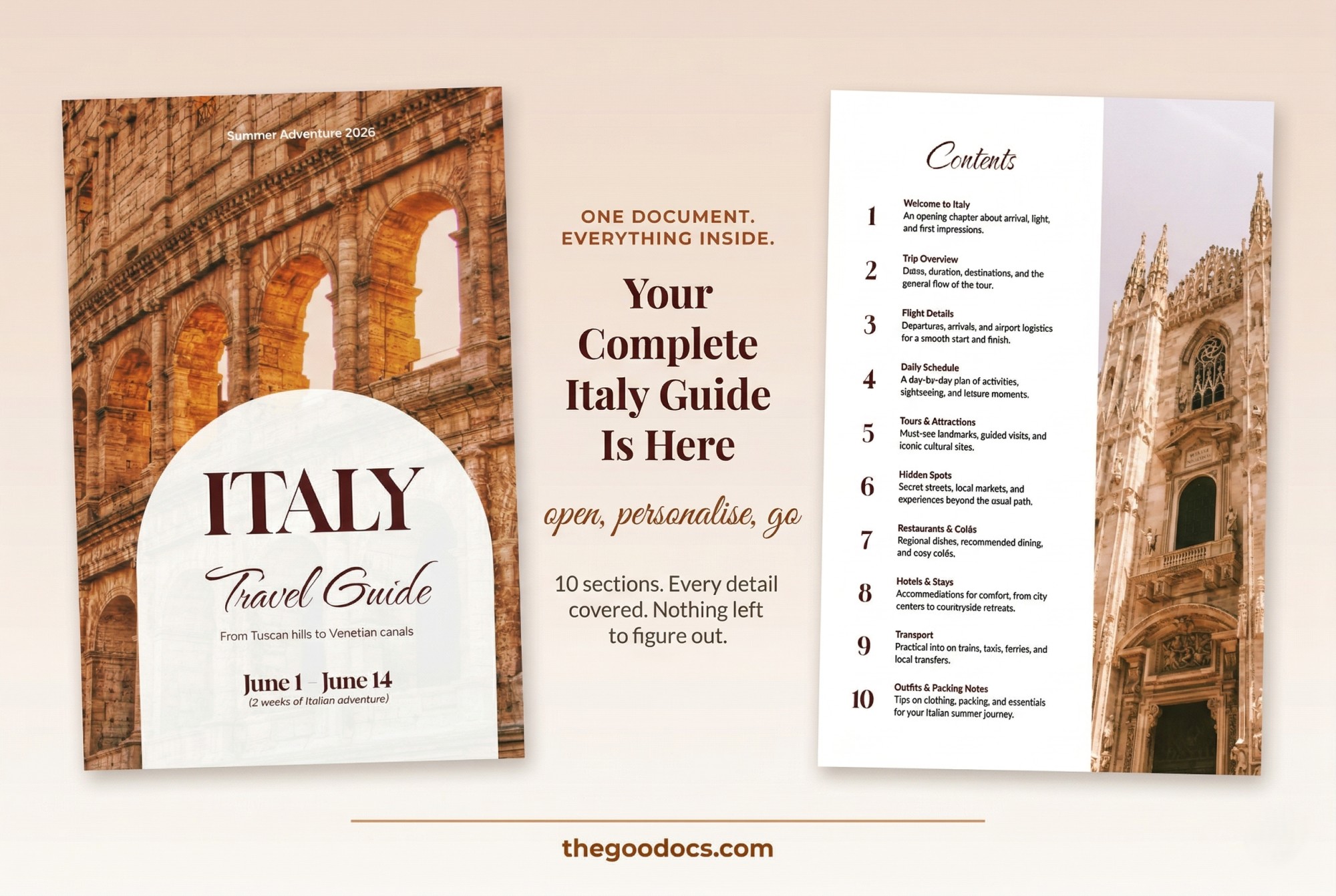 Preview of Ultimate Travel Guide Template for Google Docs and Microsoft Word - View 3