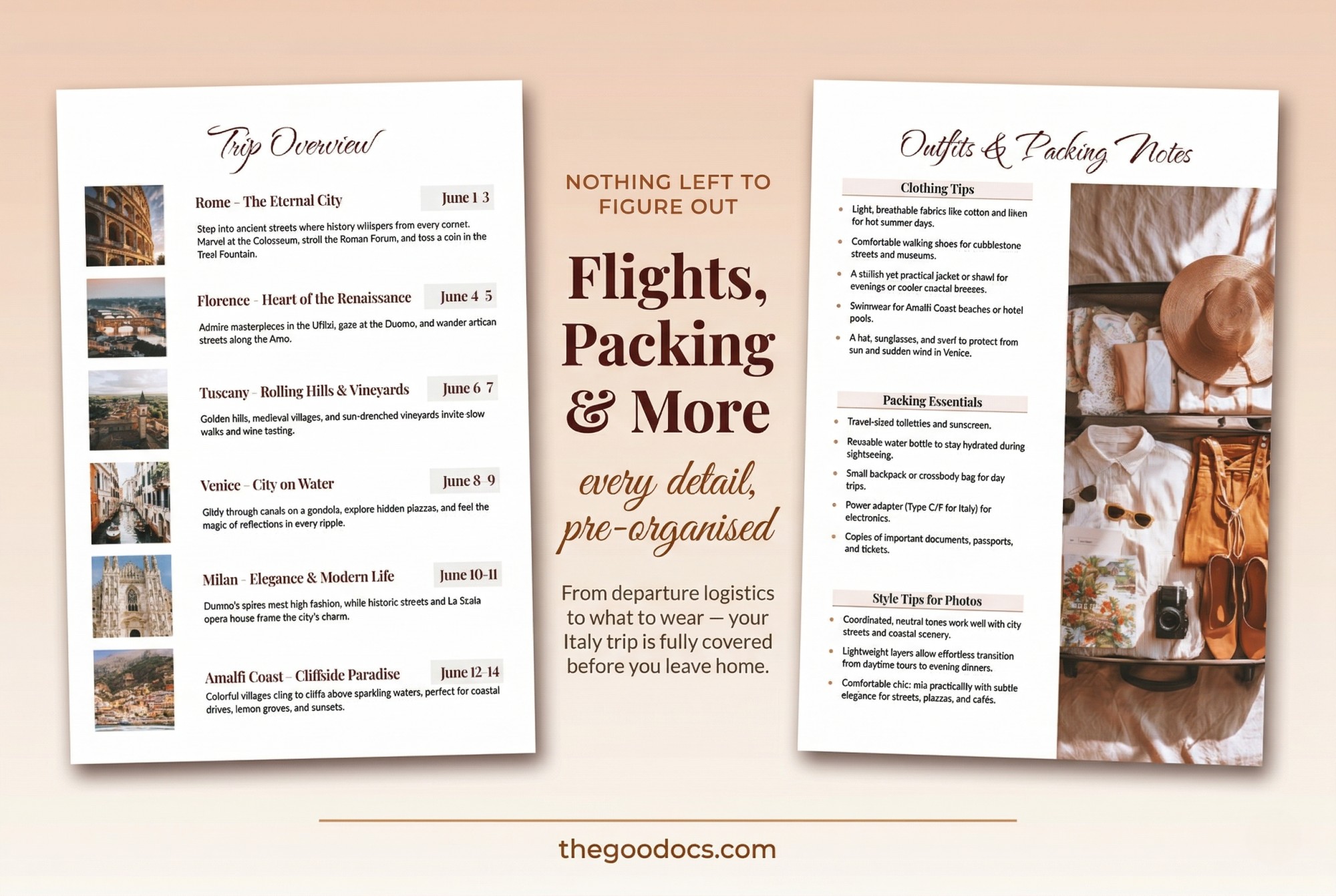 Preview of Ultimate Travel Guide Template for Google Docs and Microsoft Word - View 5