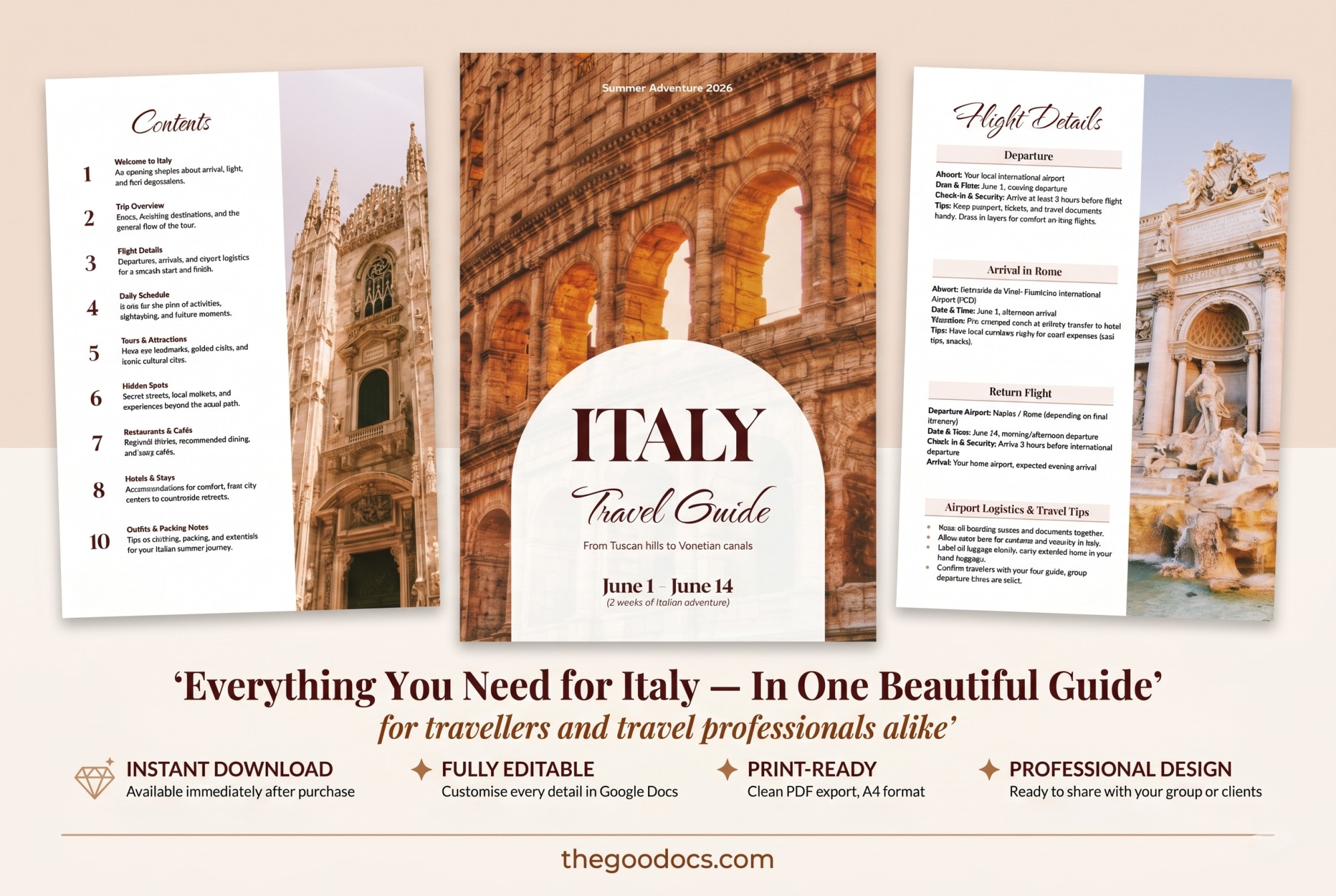 Preview of Ultimate Travel Guide Template for Google Docs and Microsoft Word - View 8