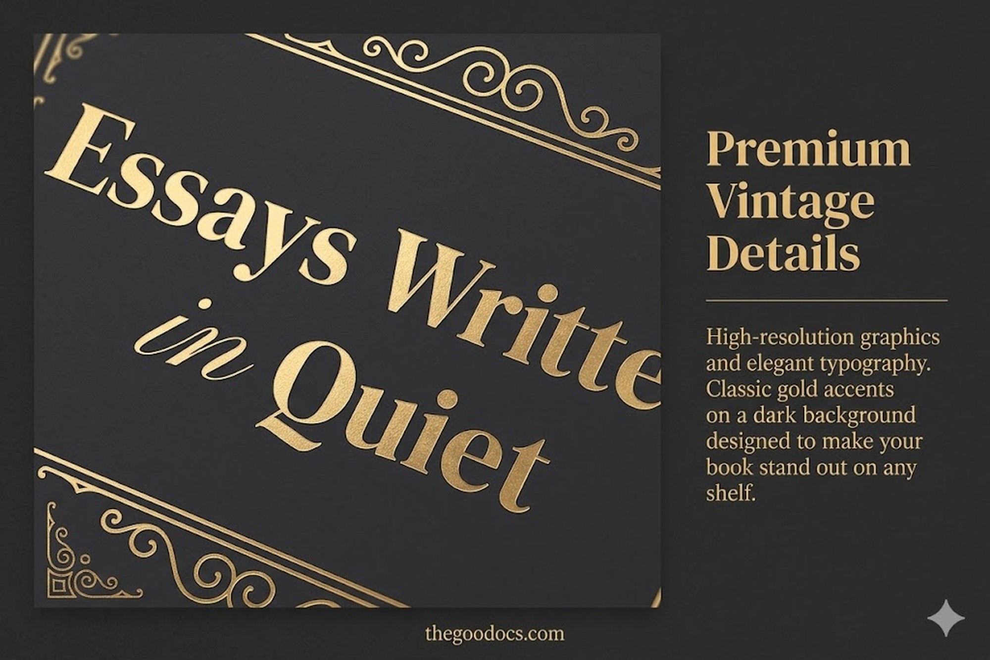 Vista previa de Plantilla de portada de libro vintage para Google Docs and Microsoft Word - Ver 4