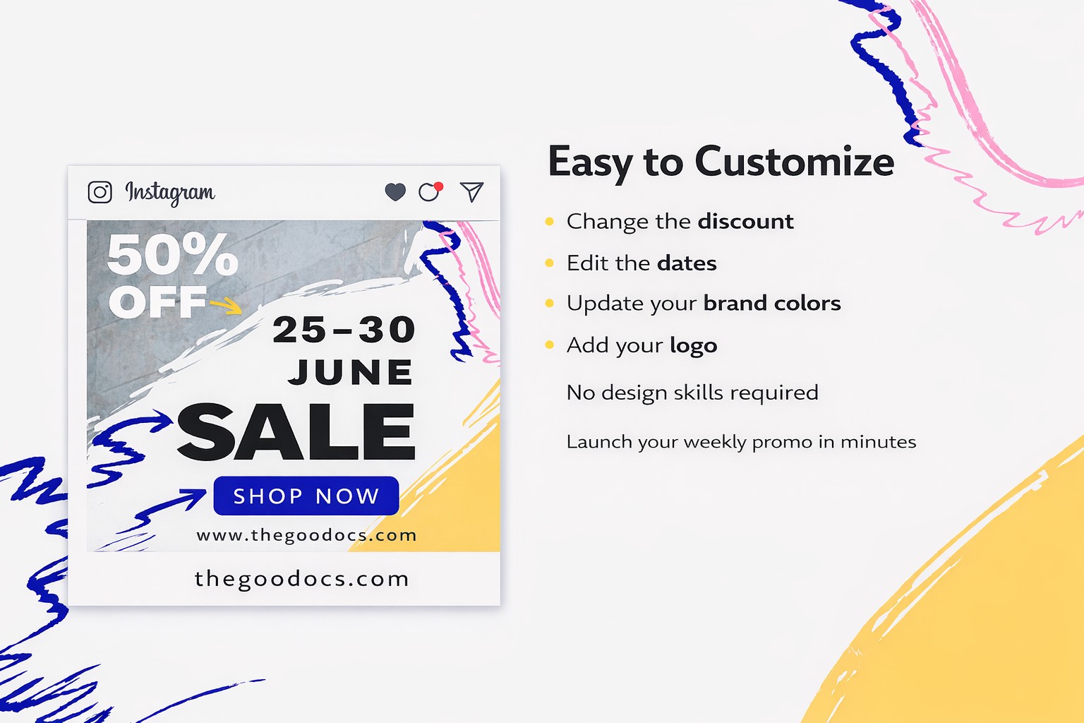 Anteprima di Vendita settimanale Post su Instagram per Google Slides and Microsoft PowerPoint - Visualizza 3
