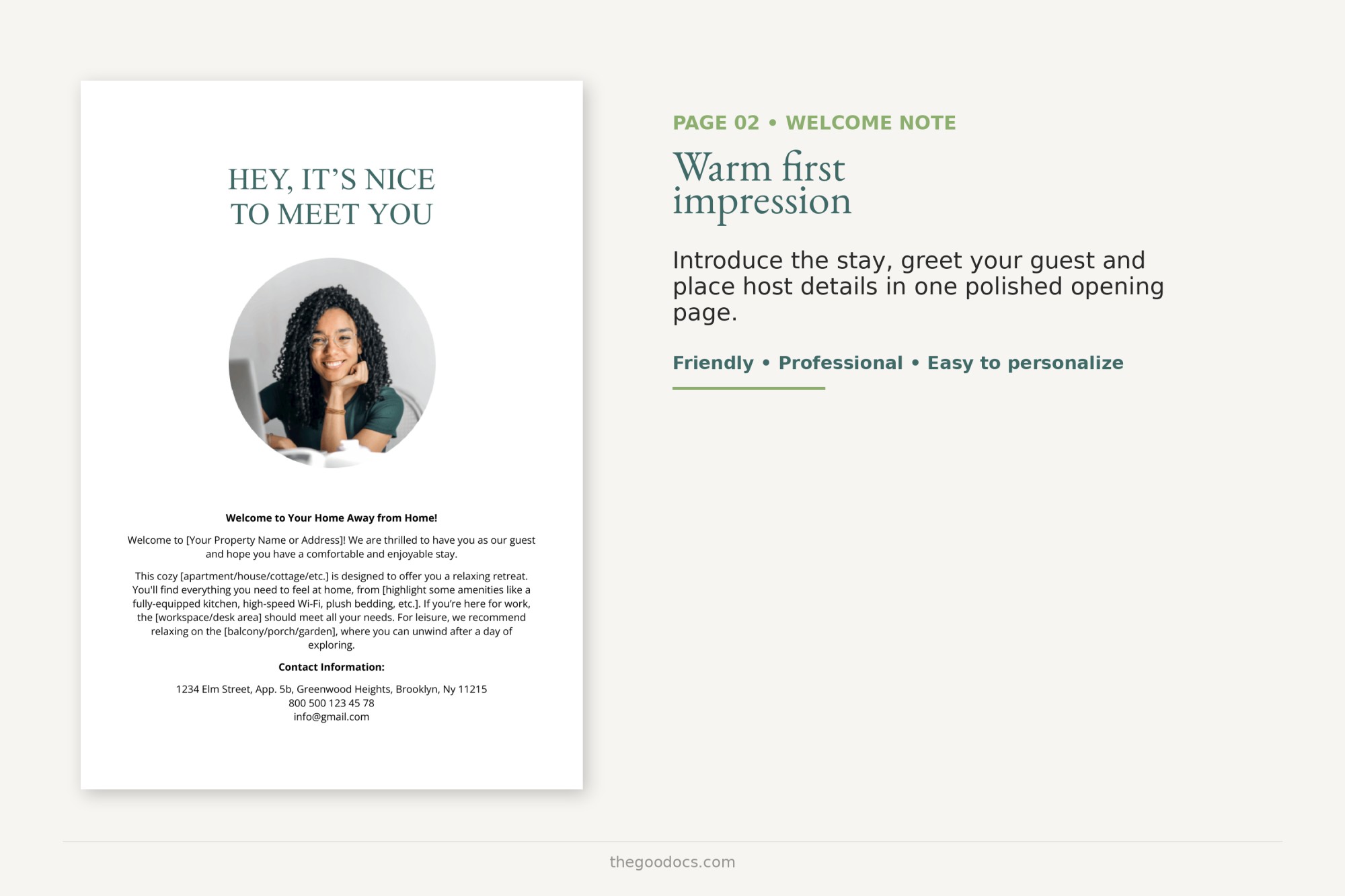 Preview of Airbnb Welcome Book for Google Docs and Microsoft Word - View 2