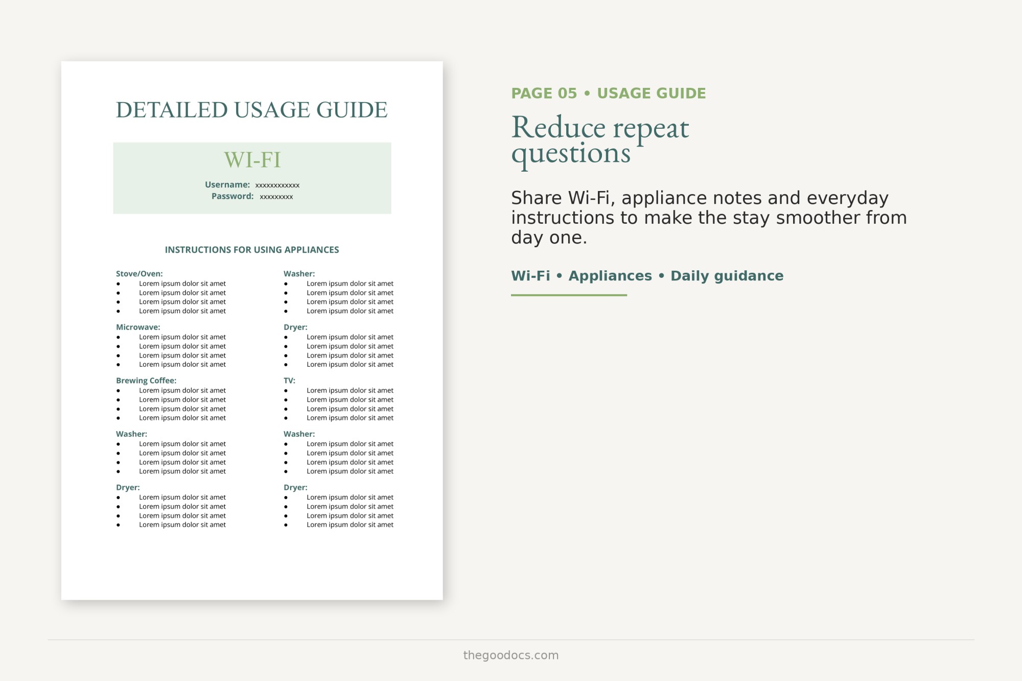 Preview of Airbnb Welcome Book for Google Docs and Microsoft Word - View 5