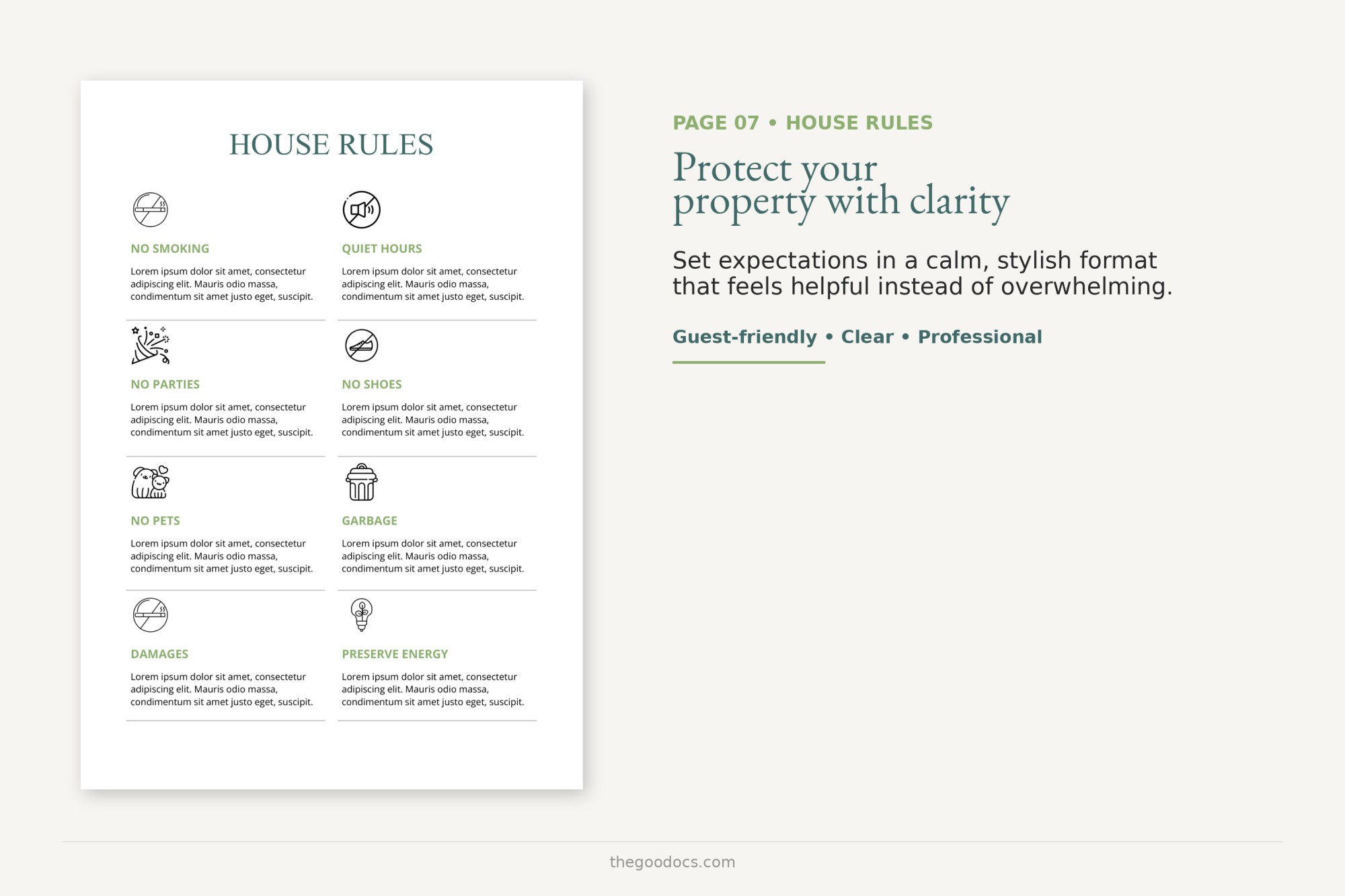 Preview of Airbnb Welcome Book for Google Docs and Microsoft Word - View 7