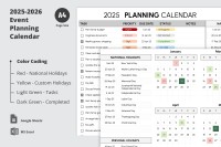 2025-2026 Event Planning Calendar - Free Google Docs Template - 10069973 - Slide 3