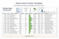 Suiveur des tâches d'action - Gratuit Google Docs Modèle - 10069472 - Glisser 1