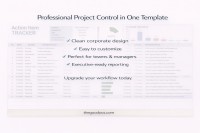 Suiveur des tâches d'action - Gratuit Google Docs Modèle - 10069472 - Glisser 5