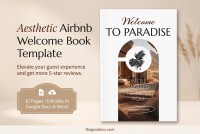 Aesthetic Airbnb Welcome Book Template - Free Google Docs Template - 10071473 - Slide 1
